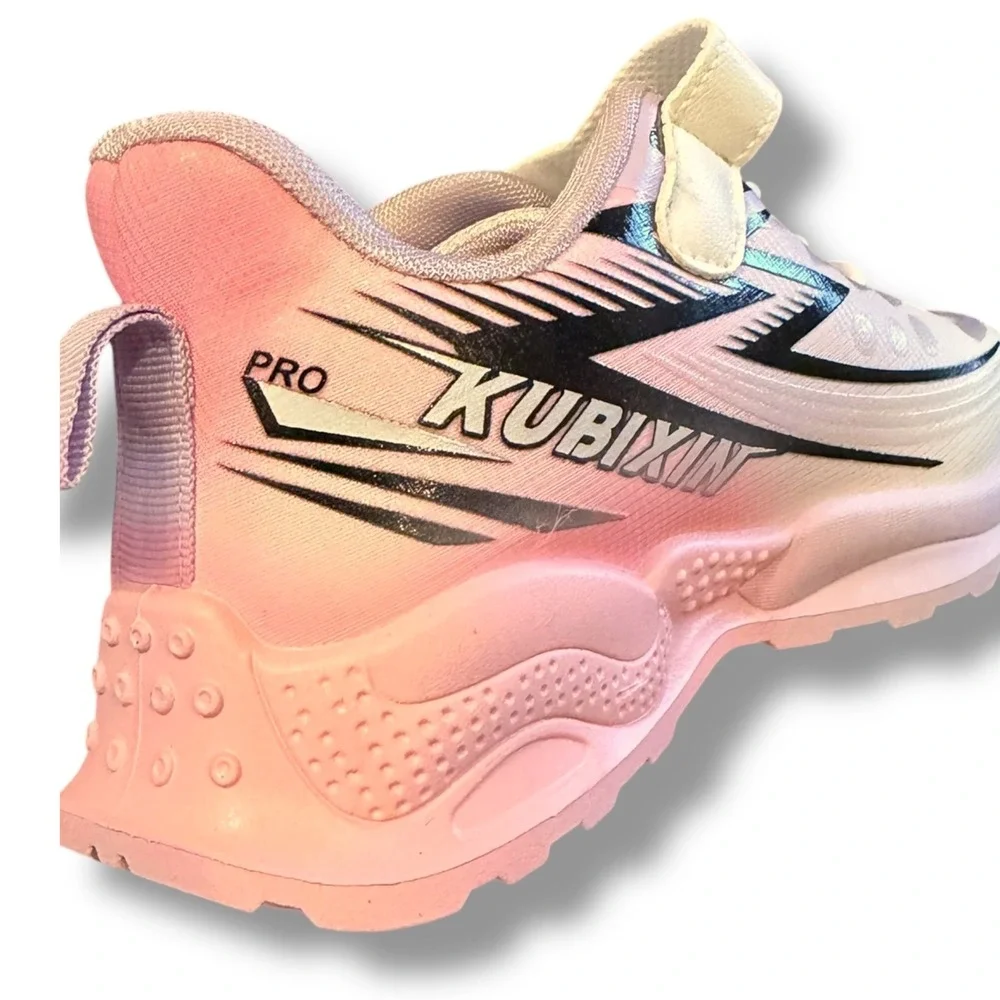 NIB Kids Girls KUBIXIN Sneakers Light Purple Pink Athletic Hook Loop Shoes Sz 1